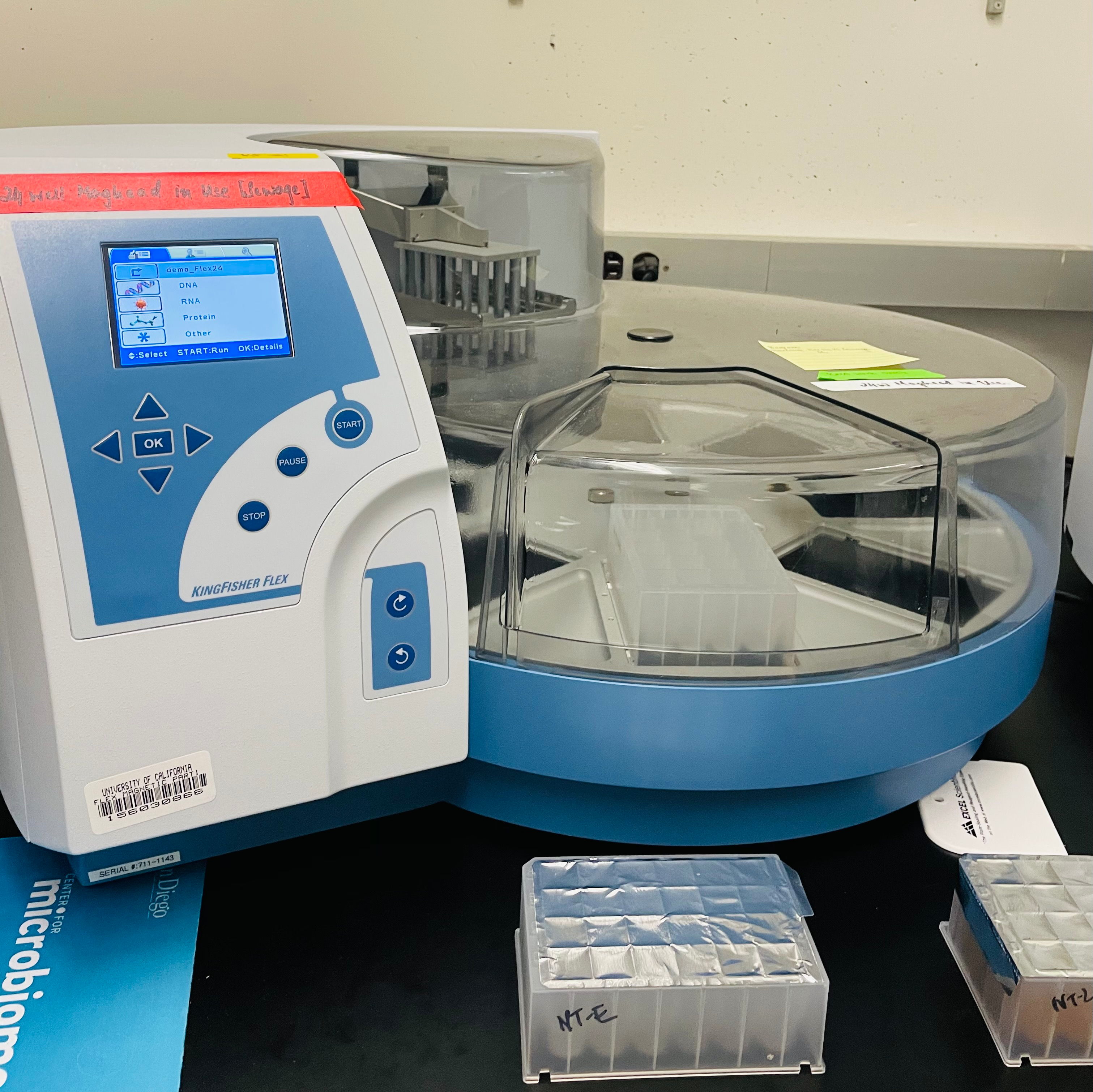 Automated high throughput viral concentration from wastewater using the KingFisher Flex platform
