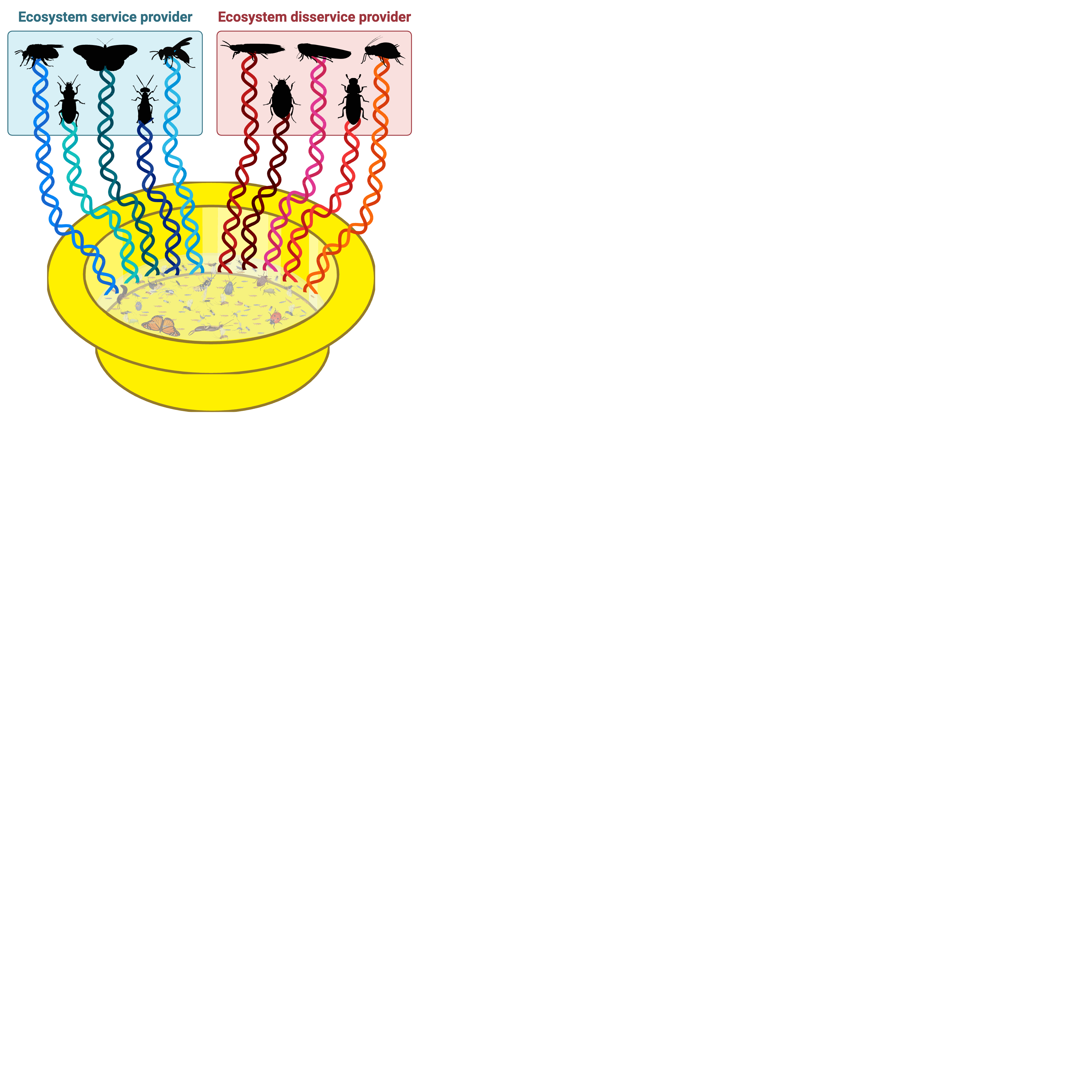 Quantifying ecosystem service provider interactions via bulk sample DNA metabarcoding